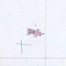 <p>Op deze kadastrale kaart uit 1849 is de splitsing van perceel 481 te zien in twee bescheiden woninkjes (percelen 3379 en 3380). Bakker Bernardus Makking voegt juist de percelen 482, 483 en 484 samen tot één perceel (3381). [archiefviewer kadaster]</p>
